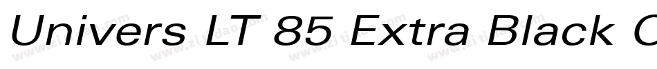 Univers LT 85 Extra Black Oblique字体转换